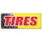 Signmission TIRES BANNER SIGN sale name brand rotation wheels oil change balance repair flat B-Tires - alternate 1